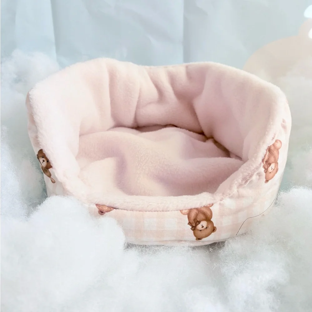 Cloud soft handmade cuddle cup for guinea pigs and other small animals.